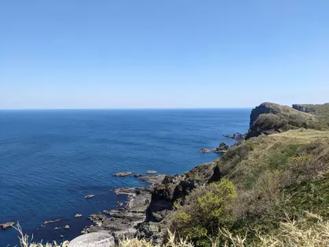 積丹出岬灯台展望台からの景色