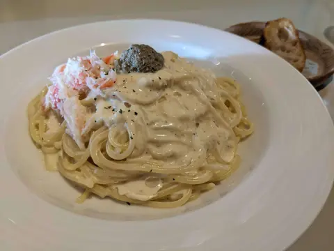 シロクマ食堂 カニみそクリームスパゲティ