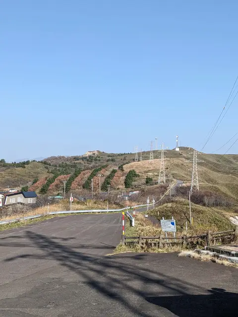 トッカリショ展望台への道