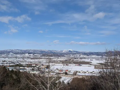 伏見台展望台からの冬景色