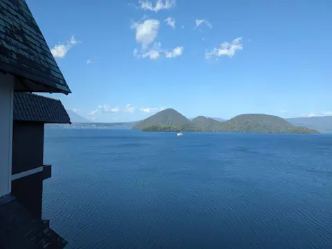 洞爺湖畔亭9階からの景色