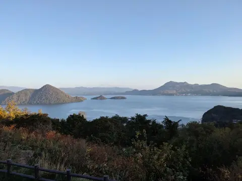 サイロ展望台から見る洞爺湖(夏)