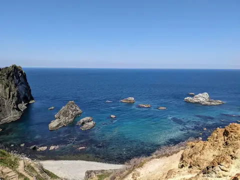 島武意海岸展望台からの景色