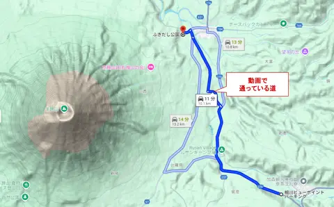 地図 『【ドライブ動画】徐々に近づく羊蹄山』で通っている道