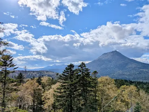 双岳台から見える雄阿寒岳