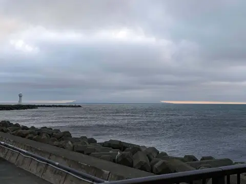 ノシャップ岬から見る利尻島