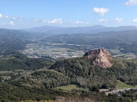 有珠山ロープウェイ頂上からの景色(昭和新山)