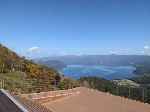 有珠山ロープウェイ頂上からの景色(洞爺湖)