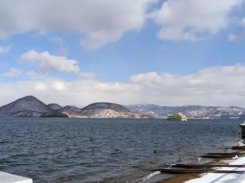 冬の洞爺湖
