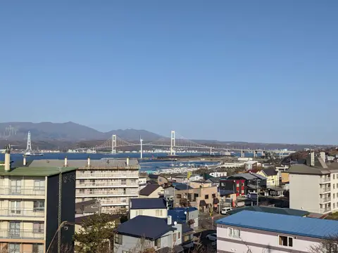 室蘭八景 絵鞆岬展望台から見える白鳥大橋