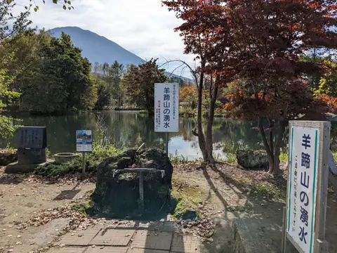 農家のそばや羊蹄山 羊蹄山の湧き水
