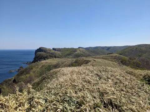 積丹出岬灯台展望台から先の道