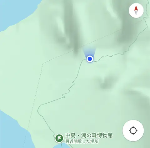 洞爺湖 大島 Google map ズーム