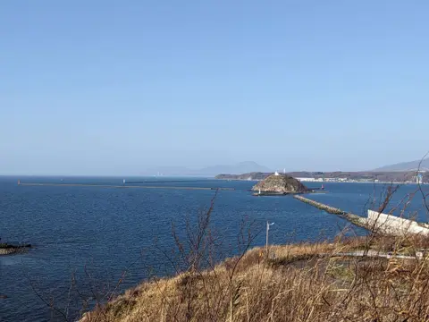 室蘭八景 絵鞆岬展望台から見える大黒島