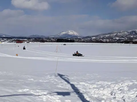 サイロ展望台 冬に乗れるジェットスキー