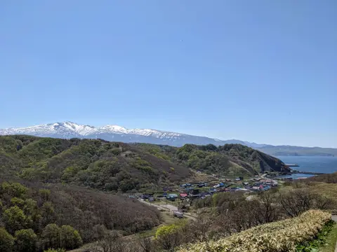 積丹出岬灯台への道中